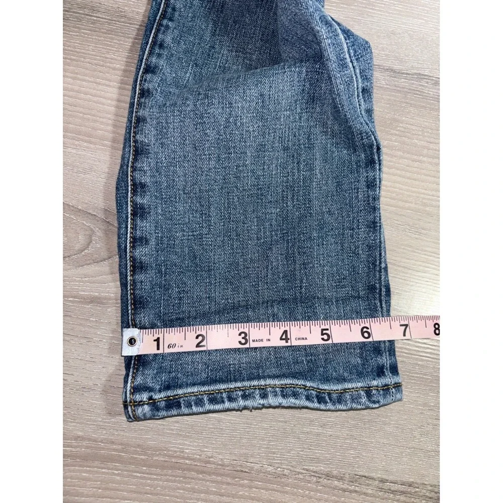 Gap 1969 Slim Fit Jeans Mens 29x32 Distressed Denim Button Fly Pants y2k comfort